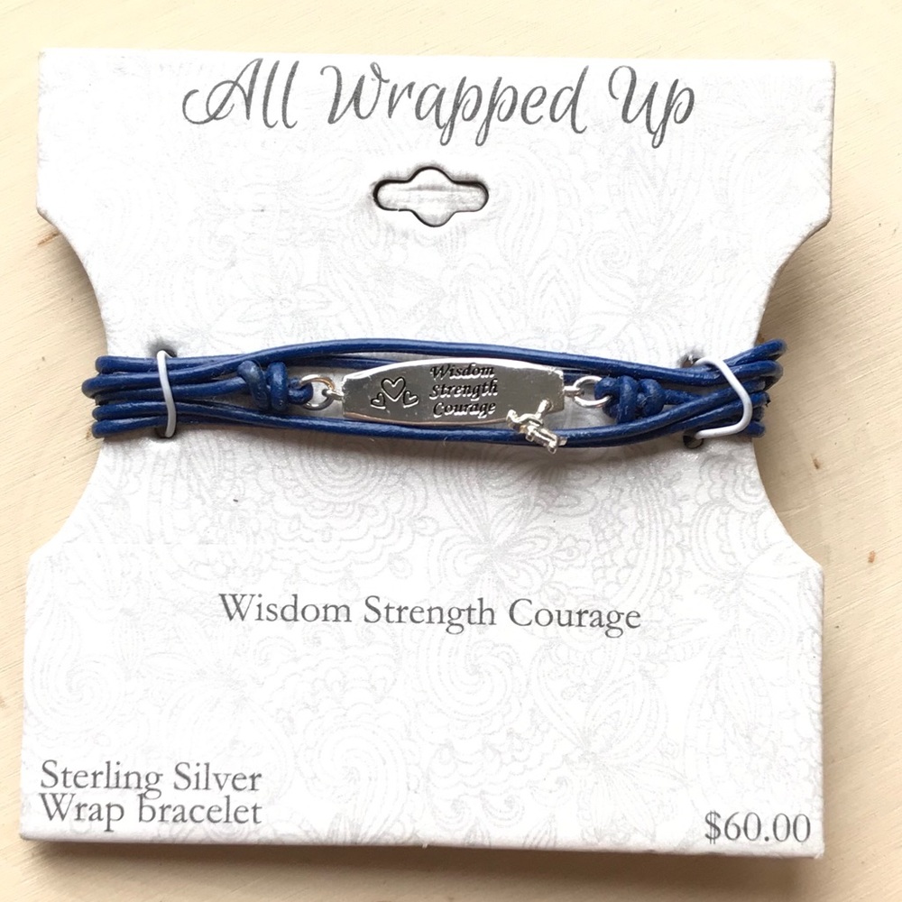 NWT all wrapped up sterling silver wrap bracelet